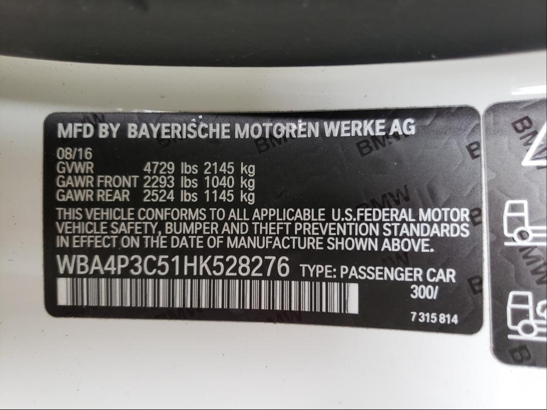 Photo 9 VIN: WBA4P3C51HK528276 - BMW 440I 