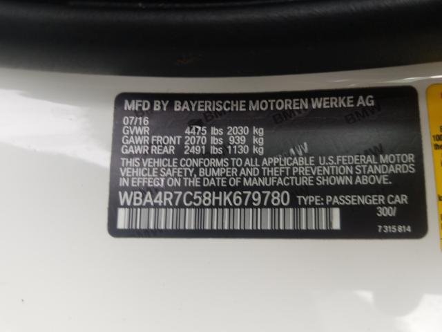 Photo 9 VIN: WBA4R7C58HK679780 - BMW 430I 