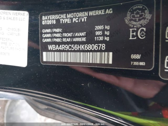 Photo 8 VIN: WBA4R9C56HK680678 - BMW 430I 