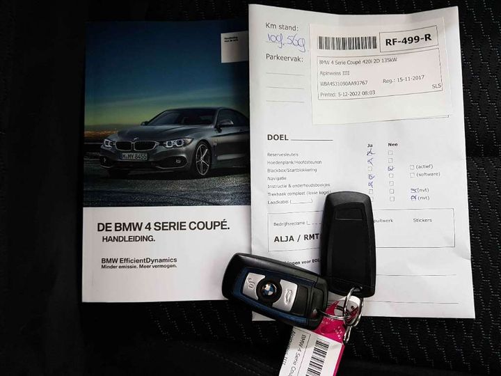 Photo 23 VIN: WBA4S31090AA93767 - BMW 4 SERIE COUP 