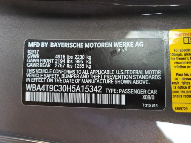 Photo 9 VIN: WBA4T9C30H5A15342 - BMW 440I 