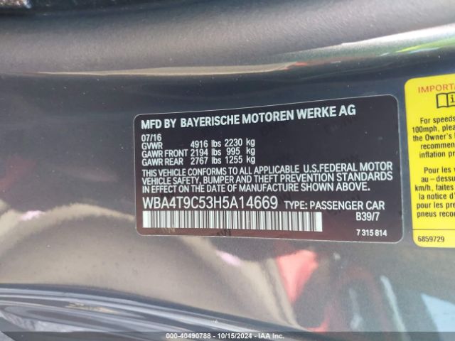 Photo 8 VIN: WBA4T9C53H5A14669 - BMW 440I 