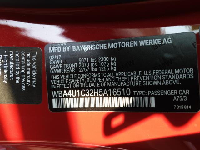 Photo 9 VIN: WBA4U1C32H5A16510 - BMW 440XI 