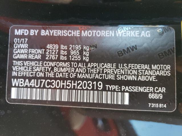 Photo 11 VIN: WBA4U7C30H5H20319 - BMW 430I 