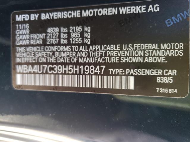 Photo 9 VIN: WBA4U7C39H5H19847 - BMW 430I 