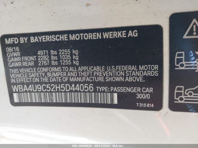 Photo 8 VIN: WBA4U9C52H5D44056 - BMW 430I 