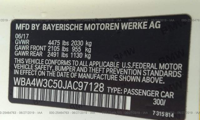 Photo 8 VIN: WBA4W3C50JAC97128 - BMW 430I 