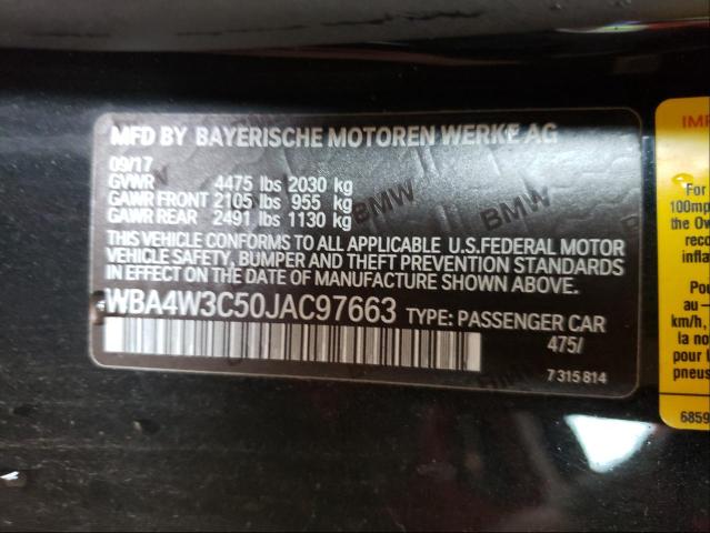 Photo 9 VIN: WBA4W3C50JAC97663 - BMW 430I 