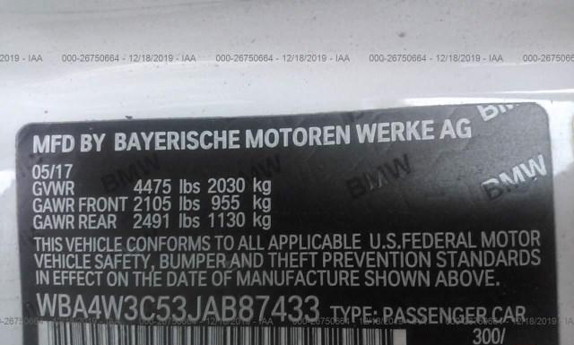 Photo 8 VIN: WBA4W3C53JAB87433 - BMW 430I 