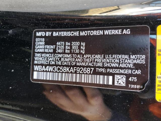 Photo 11 VIN: WBA4W3C58KAF92687 - BMW 430I 