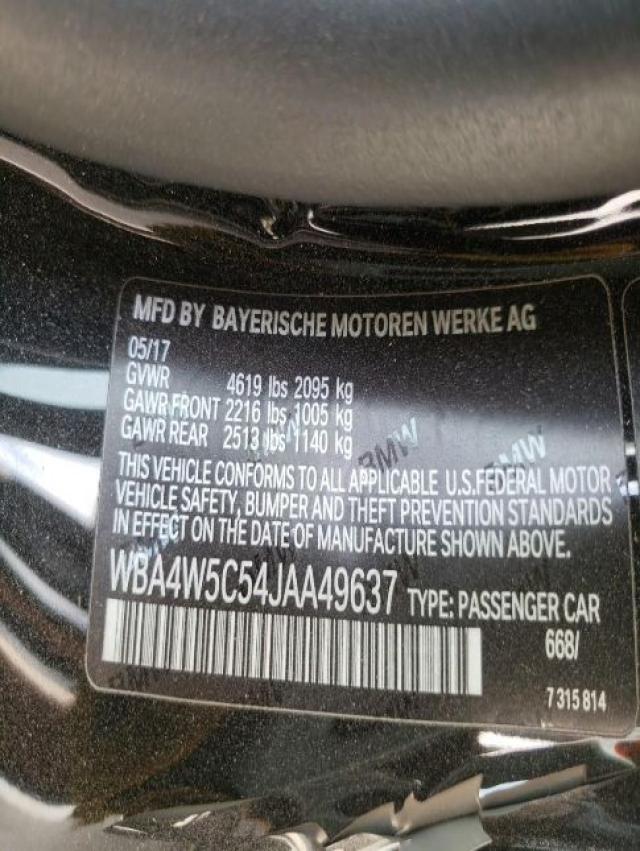 Photo 9 VIN: WBA4W5C54JAA49637 - BMW 430XI 