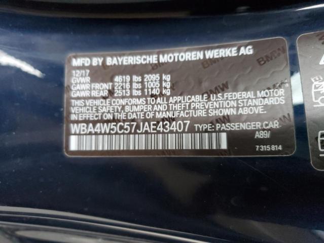 Photo 11 VIN: WBA4W5C57JAE43407 - BMW 4 SERIES 