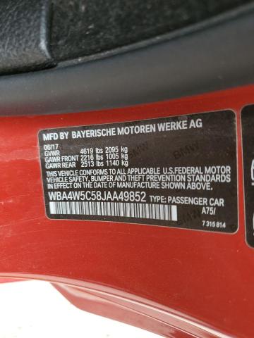 Photo 11 VIN: WBA4W5C58JAA49852 - BMW 4 SERIES 