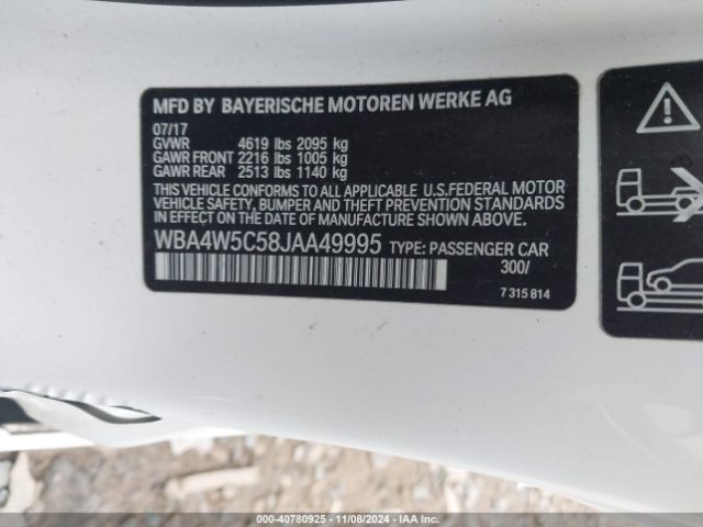 Photo 8 VIN: WBA4W5C58JAA49995 - BMW 430I 