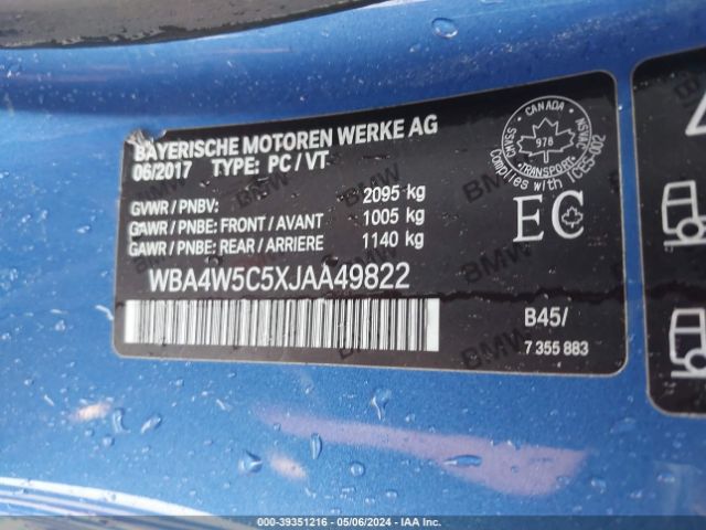 Photo 8 VIN: WBA4W5C5XJAA49822 - BMW 430I 