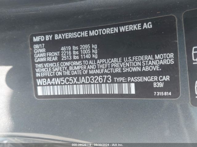 Photo 8 VIN: WBA4W5C5XJAD32673 - BMW 430I 