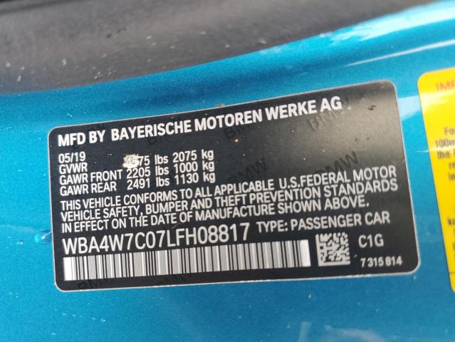 Photo 12 VIN: WBA4W7C07LFH08817 - BMW 4 SERIES 