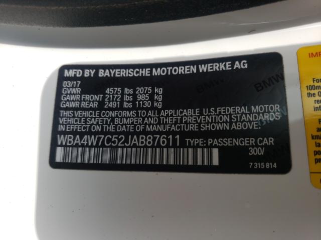 Photo 9 VIN: WBA4W7C52JAB87611 - BMW 440I 