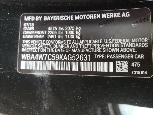 Photo 9 VIN: WBA4W7C59KAG52631 - BMW 440I 