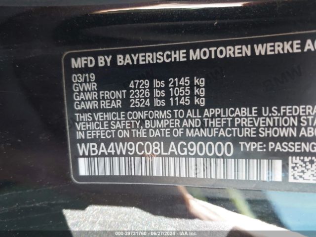 Photo 8 VIN: WBA4W9C08LAG90000 - BMW 440I 