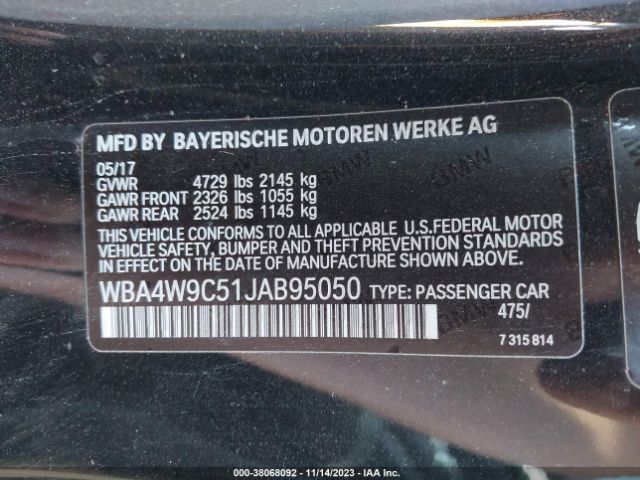 Photo 8 VIN: WBA4W9C51JAB95050 - BMW 440I 