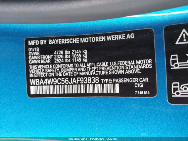 Photo 8 VIN: WBA4W9C56JAF93838 - BMW 440I 