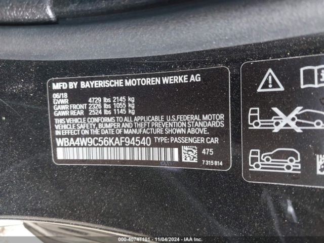 Photo 8 VIN: WBA4W9C56KAF94540 - BMW 440I 