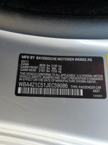 Photo 11 VIN: WBA4Z1C51JEC59086 - BMW 430I 