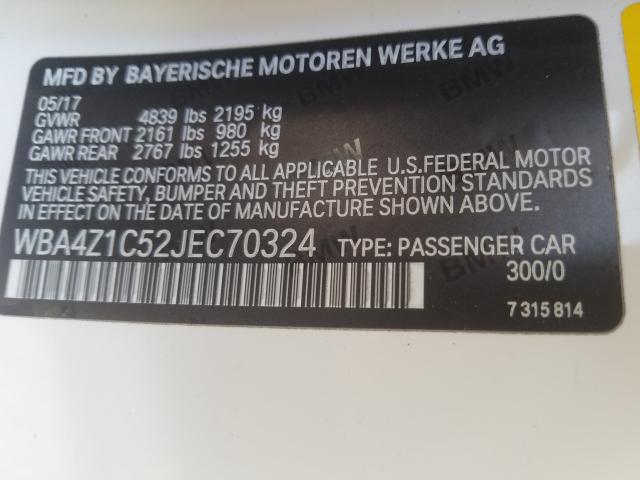 Photo 9 VIN: WBA4Z1C52JEC70324 - BMW 430I 