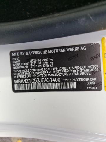 Photo 9 VIN: WBA4Z1C53JEA31400 - BMW 430I 