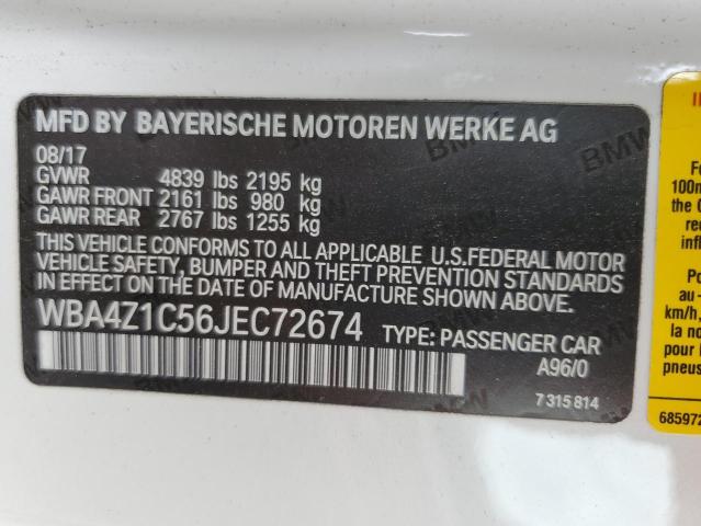 Photo 9 VIN: WBA4Z1C56JEC72674 - BMW 430I 