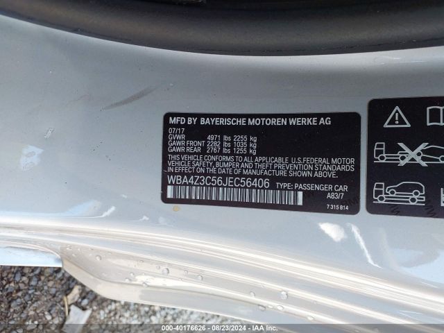 Photo 8 VIN: WBA4Z3C56JEC56406 - BMW 430I 