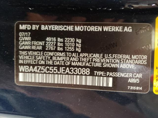 Photo 9 VIN: WBA4Z5C55JEA33088 - BMW 440I 