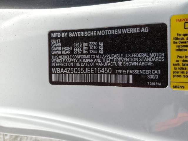 Photo 12 VIN: WBA4Z5C55JEE16450 - BMW 440I 