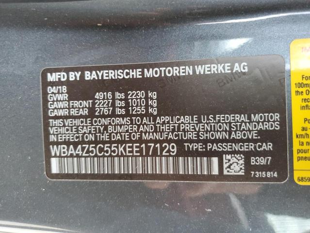 Photo 11 VIN: WBA4Z5C55KEE17129 - BMW 4 SERIES 