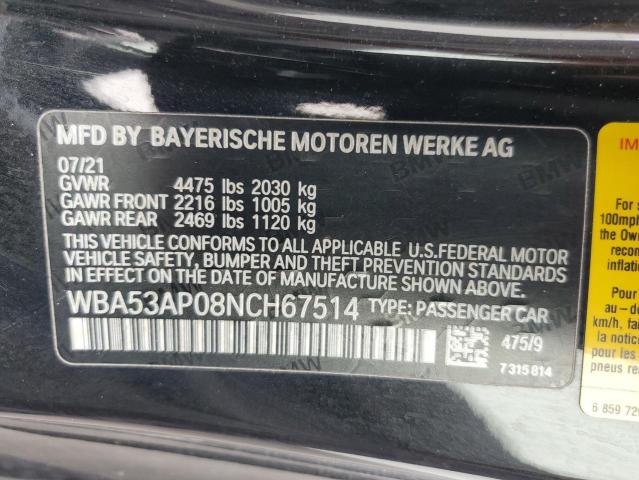 Photo 11 VIN: WBA53AP08NCH67514 - BMW 430I 