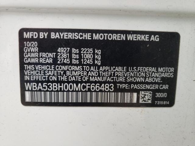 Photo 9 VIN: WBA53BH00MCF66483 - BMW 530 I 