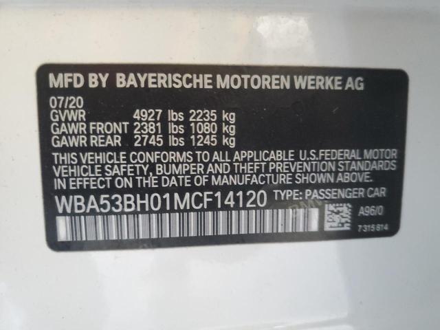 Photo 11 VIN: WBA53BH01MCF14120 - BMW 5 SERIES 