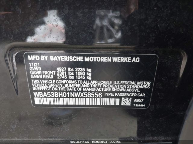 Photo 8 VIN: WBA53BH01NWX58556 - BMW 530I 