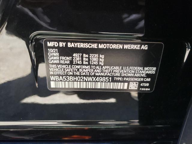 Photo 9 VIN: WBA53BH02NWX49851 - BMW 530 I 