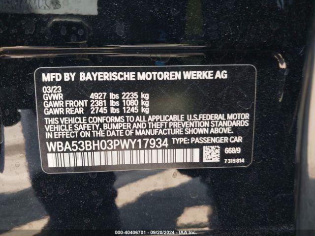 Photo 8 VIN: WBA53BH03PWY17934 - BMW 530I 