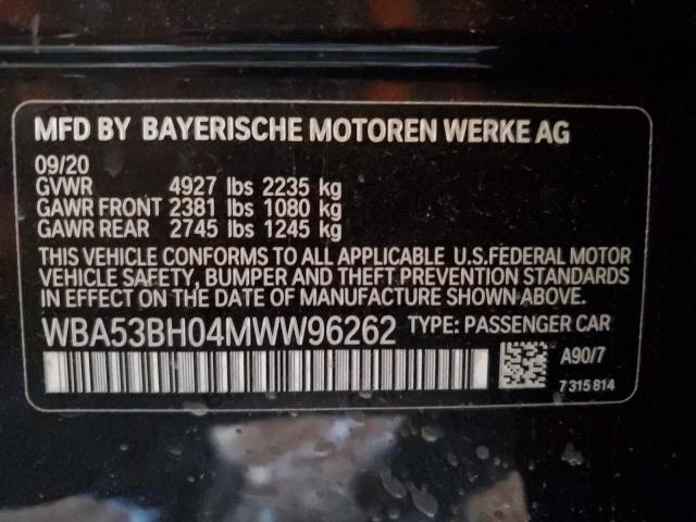 Photo 11 VIN: WBA53BH04MWW96262 - BMW 5 SERIES 