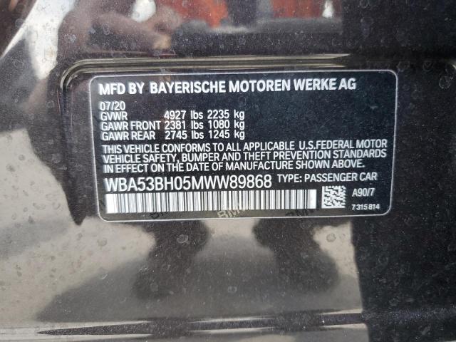 Photo 12 VIN: WBA53BH05MWW89868 - BMW 530 I 