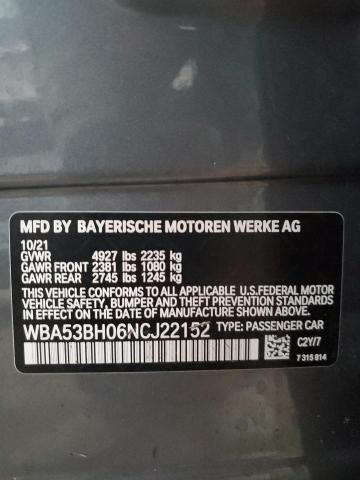 Photo 12 VIN: WBA53BH06NCJ22152 - BMW 530 I 