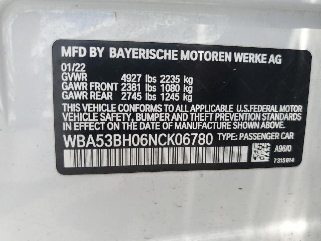 Photo 11 VIN: WBA53BH06NCK06780 - BMW 530 I 