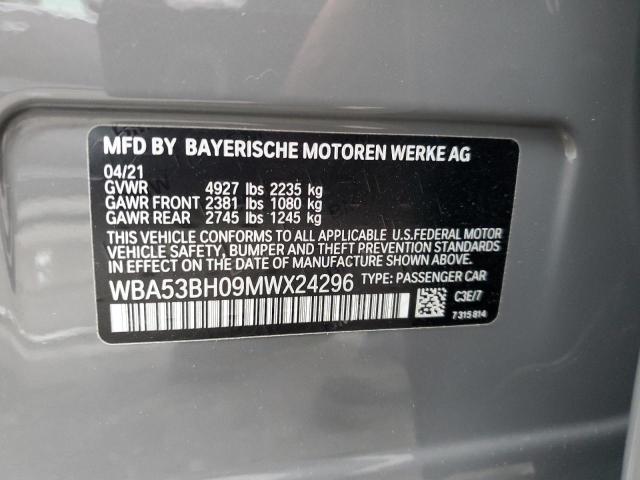 Photo 11 VIN: WBA53BH09MWX24296 - BMW 5 SERIES 