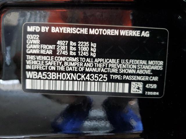 Photo 11 VIN: WBA53BH0XNCK43525 - BMW 530 I 