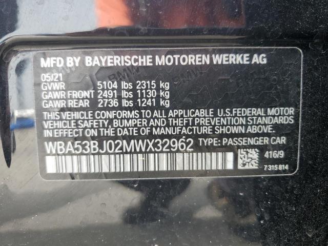 Photo 12 VIN: WBA53BJ02MWX32962 - BMW 540 I 