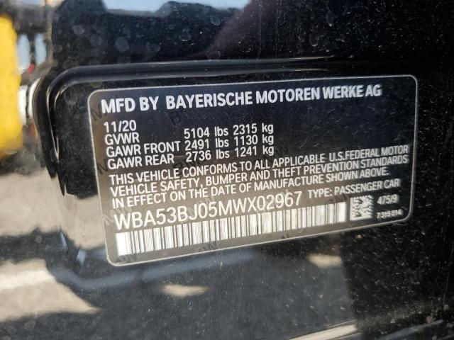 Photo 11 VIN: WBA53BJ05MWX02967 - BMW 5 SERIES 