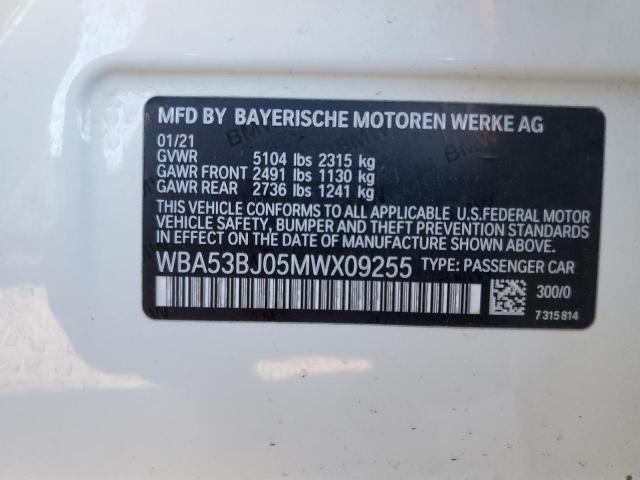 Photo 11 VIN: WBA53BJ05MWX09255 - BMW 540 I 